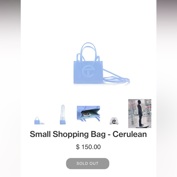 NWT Authentic Telfar Small Cerulean - Picture 3 of 6